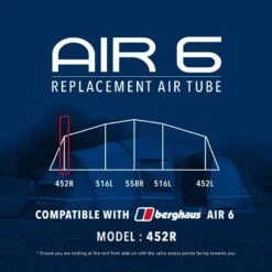 Air 6 Replacement Air Tube (Front 452R) -Berghaus Store go 190070 z
