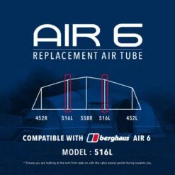 Air 6 Tent Replacement Air Tube - 516L 7 Air 6 Tent Replacement Air Tube - 516L -Berghaus Store go 190073 z
